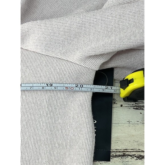 INC Sweatshirt Womens Medium Pink Sweater Pullover Gathered‎ Shoulder Glitter - Picture 6 of 10